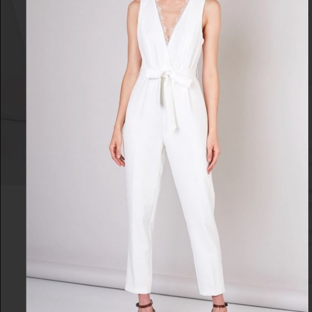 Eternal Ivory Stacy Bridal Jumpsuit NWT